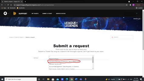 submit a ticket lol|riot unban request.